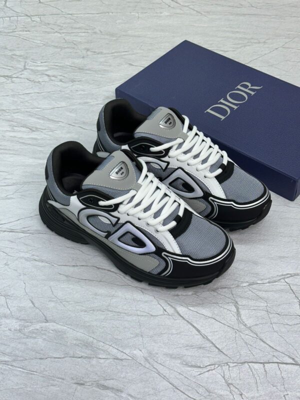Dior Grey White Sneakers Replica - Image 9