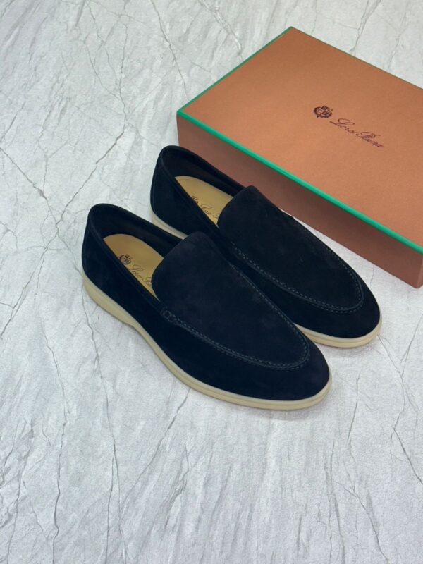 Loro Piana Black Suede Loafers Replica Dubai