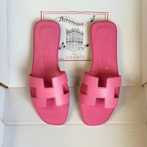 Hermes Oran Pink Sandals