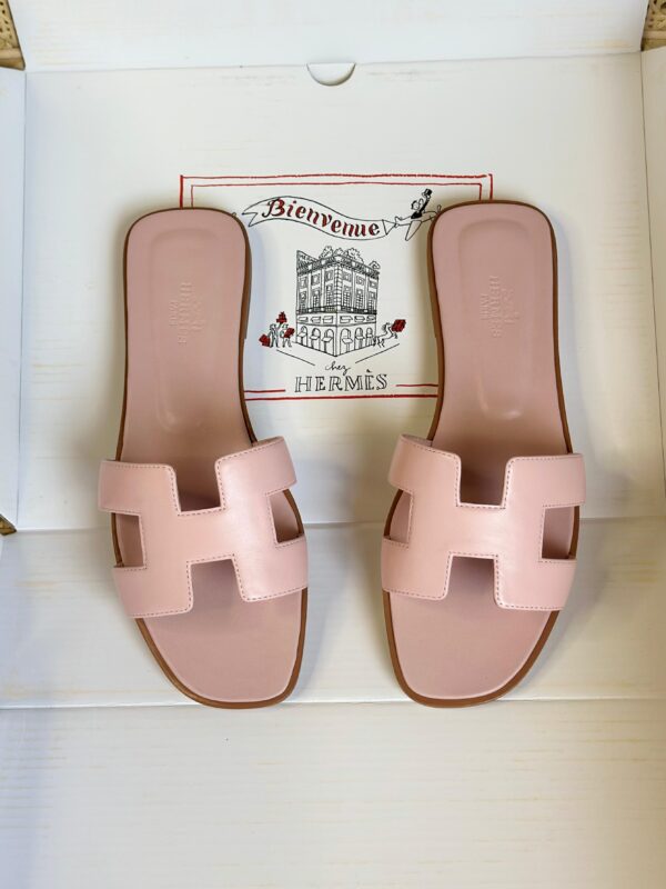 Hermes Oran Light Pink Sandals