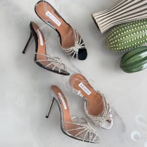 crystal heel sandals