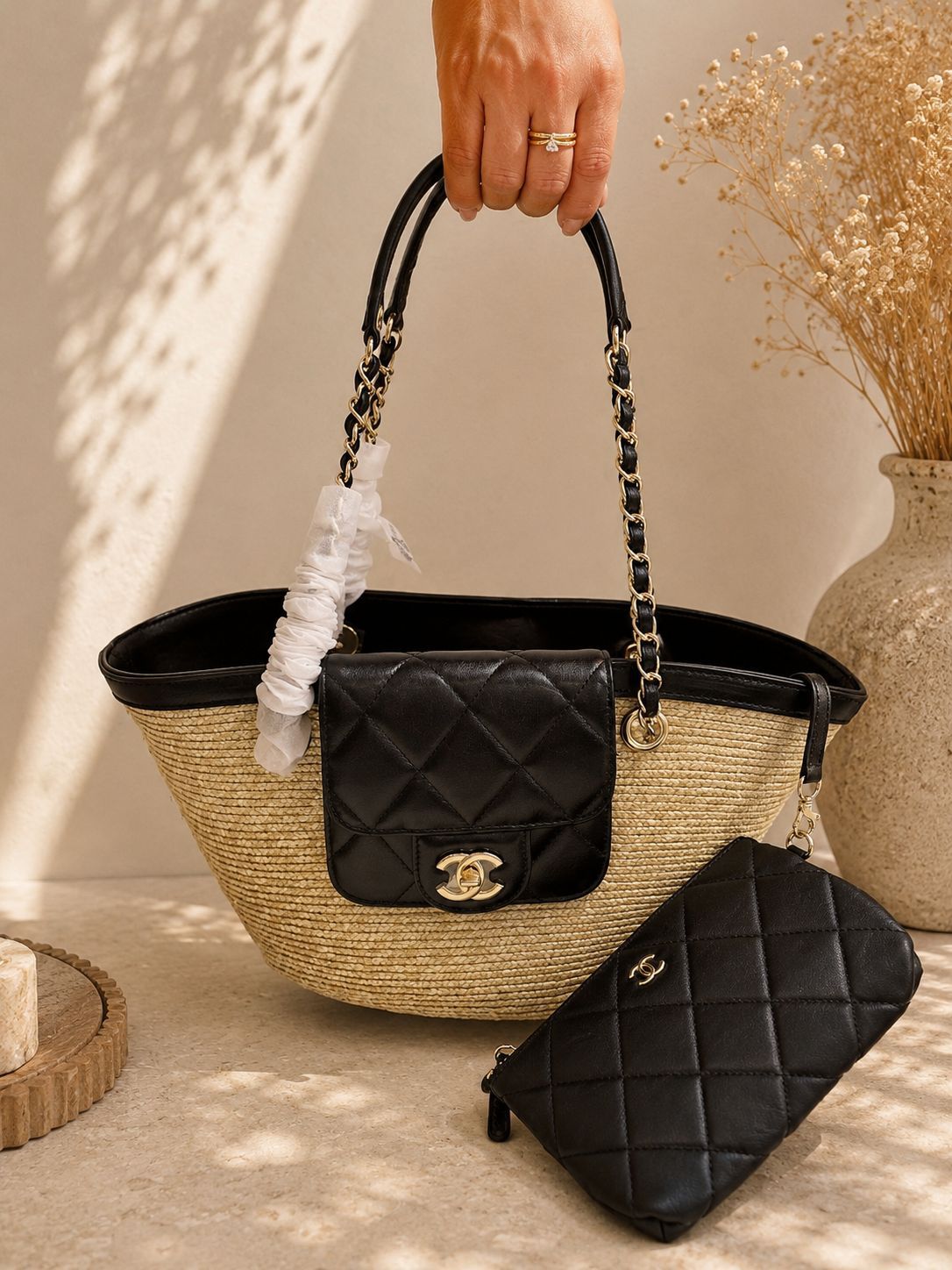 Chanel Straw Tote Bag Replica