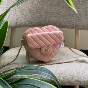 Chanel Pink Heart Master Copy Bag